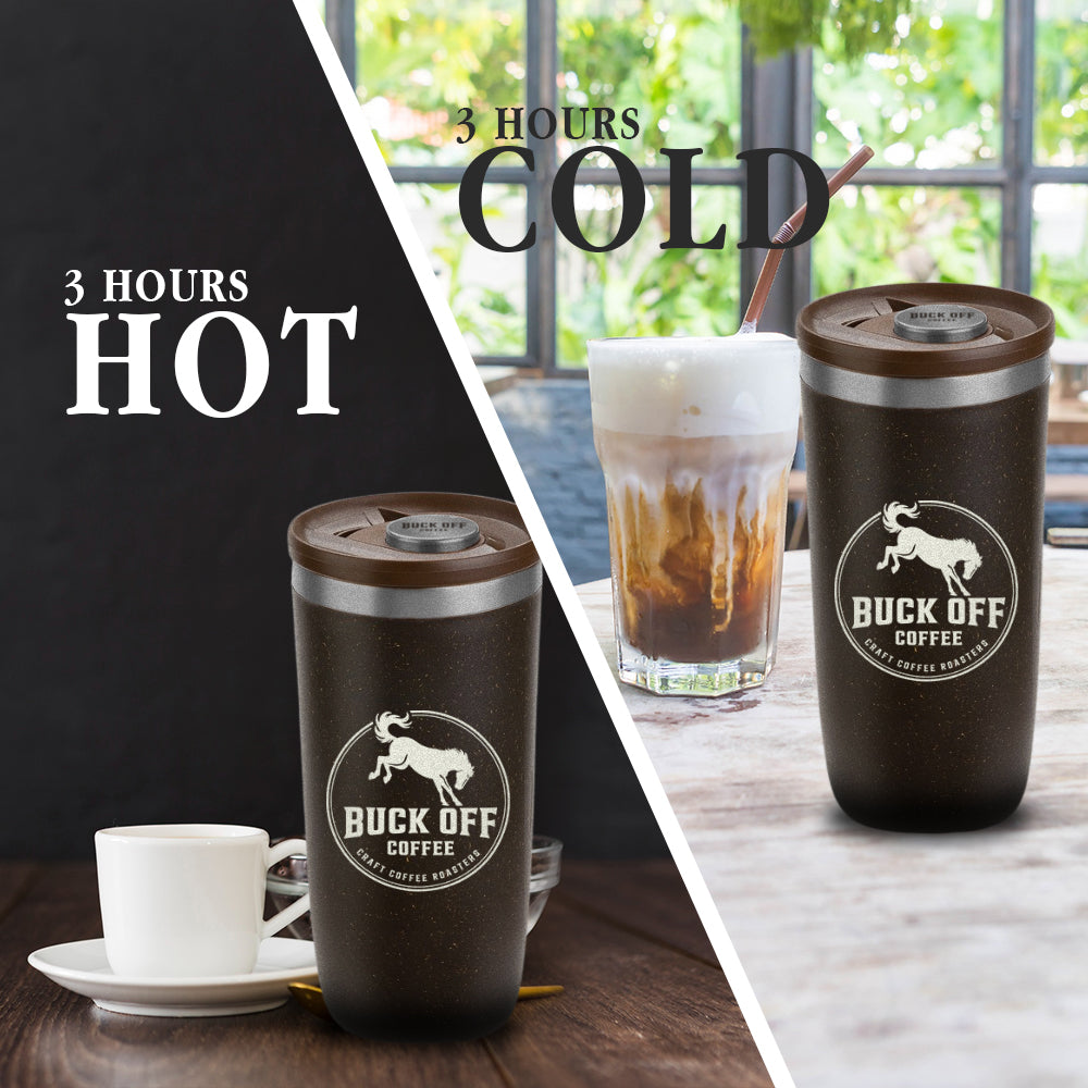 LIMITED EDITION: Buckoff Coffee® Neo Coffee Grounds Tumbler (Pre-Order)