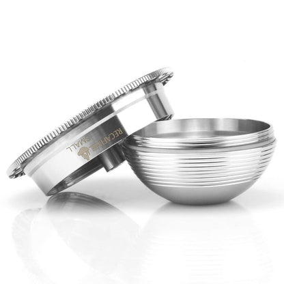 Stainless Steel Reusable Coffee Capsule, Metal Refillable Coffee Pod Brewing Espresso 70ML/2.40Z(SMALL), Compatible with N-espresso Ver-tuoPlus XN903/XN900 / Vertuo-line GCA1/ENV135/ENV150