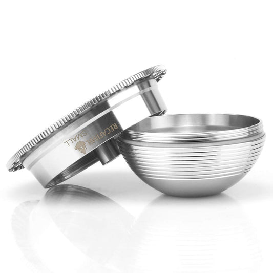 Stainless Steel Reusable Coffee Capsule, Metal Refillable Coffee Pod Brewing Espresso 70ML/2.40Z(SMALL), Compatible with N-espresso Ver-tuoPlus XN903/XN900 / Vertuo-line GCA1/ENV135/ENV150