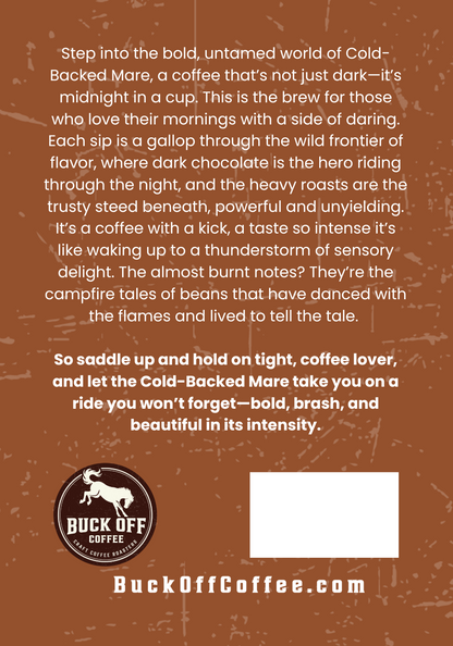 Cold-Backed Mare (Wholesale)
