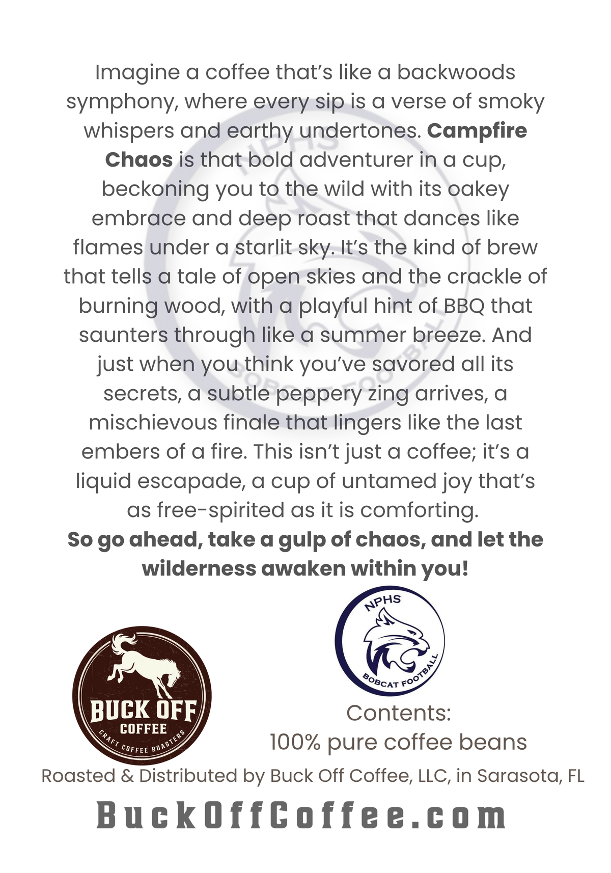 NPHS Football - Campfire Chaos - Dark Roast