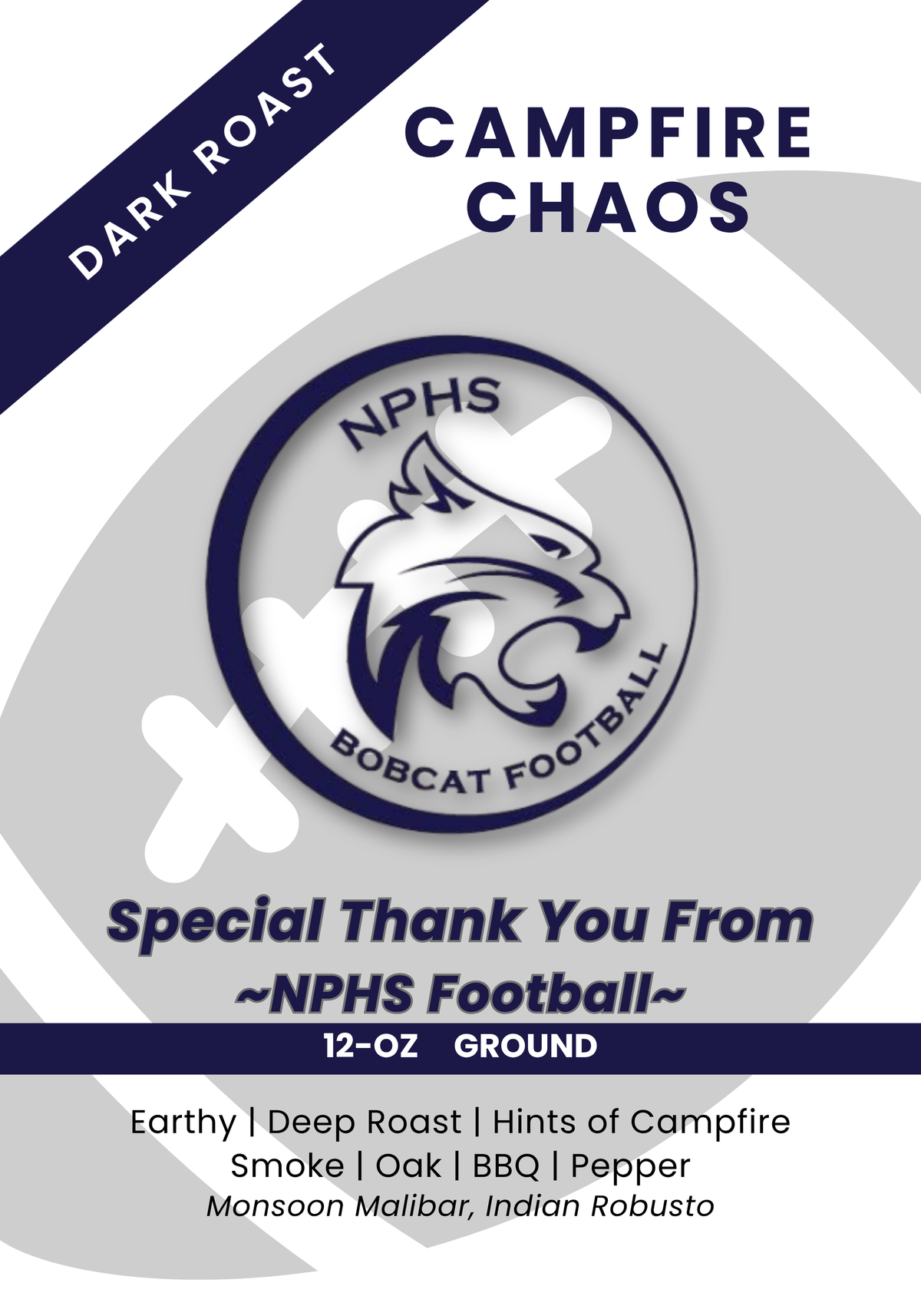 NPHS Football - Campfire Chaos - Dark Roast